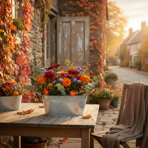 Produkt Misa na kwiaty z uchwytami, misa dekoracyjna, metal, 17,5×12×9 cm