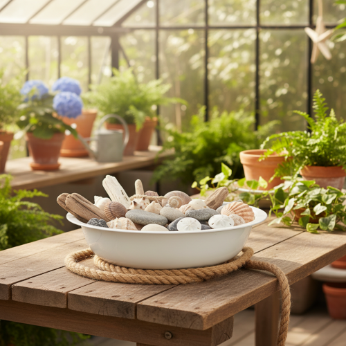 Produkt Miska metalowa, wygląd białej emalii, Ø29cm, wys.7,5cm