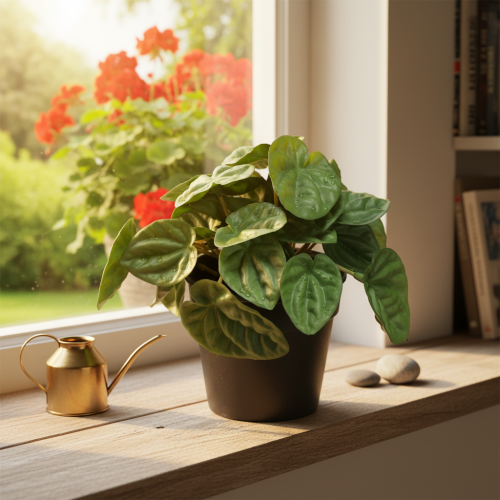 Produkt Peperomia Green Twist - Wytrzymała, dekoracyjna roślina doniczkowa w doniczce o średnicy 20 cm