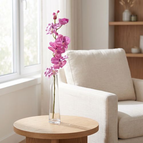 Storczyk Phalaenopsis sztuczny 6 kwiatów fioletowy 70cm | Floristik24.pl