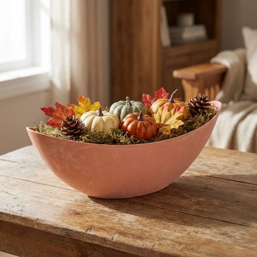 Miska plastikowa jasnopomarańczowa 39cm x 13cm wys. 13cm | Floristik24.pl