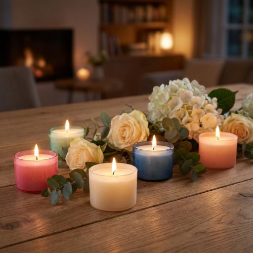 Podgrzewacze Colorlights pastelowe różne czas palenia 8h 40 szt. | Floristik24.pl