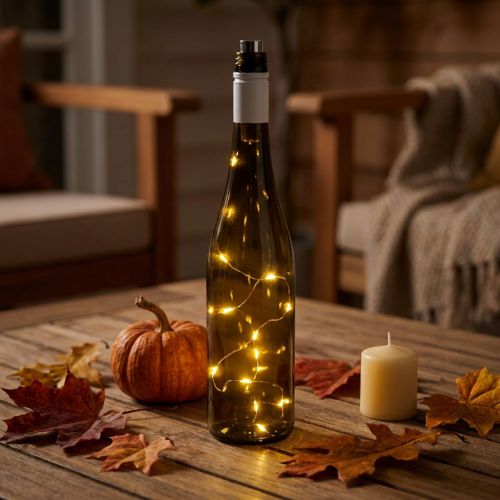 Lampka LED na butelkę ciepła biała 73cm 15L | Floristik24.pl