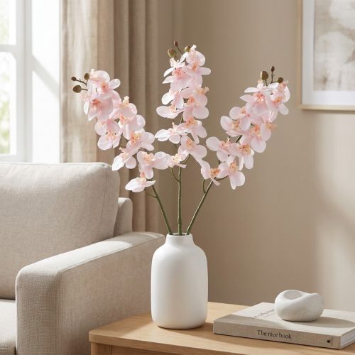 Produkt Sztuczna orchidea różowa Phalaenopsis Real Touch 58cm