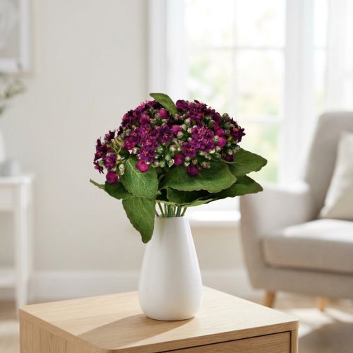 Płonący Käthchen Kalanchoe sztuczny fiolet 24cm | Floristik24.pl