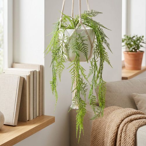 Produkt Sztuczny szparag jako roślina wisząca do mało wymagającej dekoracji domu, 75 cm