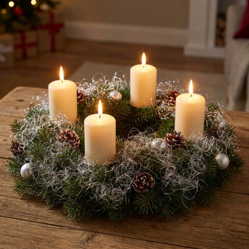 Brokat do włosów Angel Hair Flower Hair Silver 200g | Floristik24.pl