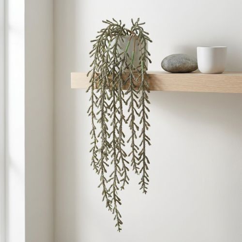 Succulent Vine Wiszący Zielony Brązowy Metaliczny 114cm | Floristik24.pl