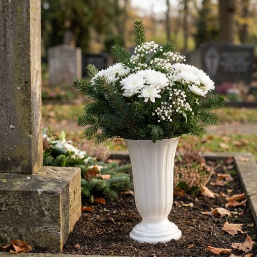 Wazon z masy perłowej Lilia Ø23cm 1 szt | Floristik24.pl