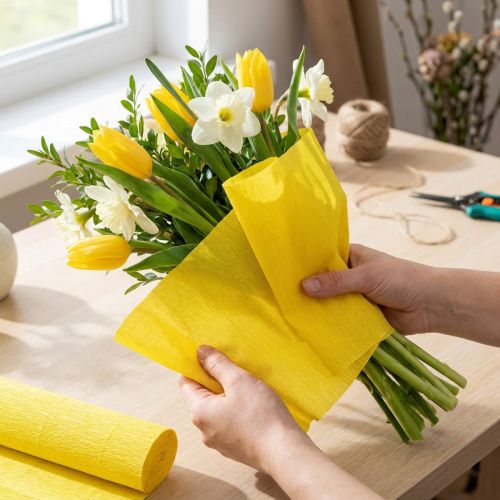 Papier krepowy Florist żółty