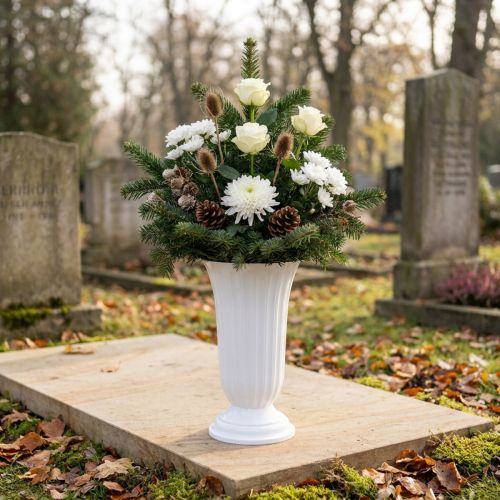 Wazon Lilia biały Ø23cm 1 szt | Floristik24.pl