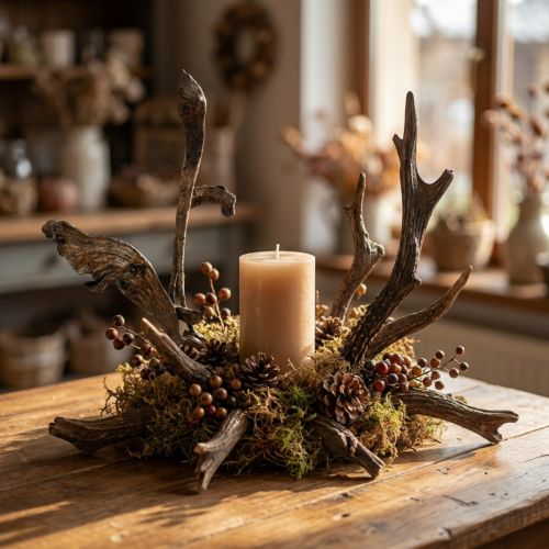 Natraj Antler Wood Mix Natural 10 szt | Floristik24.pl