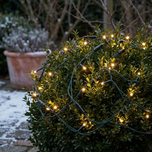 Siatka świetlna do bukszpanu, sznur świetlny z 60 diodami LED, Ø35 cm | Floristik24.pl