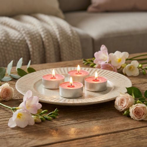 Świece zapachowe truskawka, zapach tealight, świeca zapachowa do pokoju Ø3,5cm W1,5cm 18 sztuk | Floristik24.pl