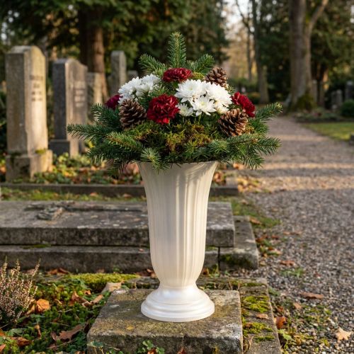 Wazon Lilia masa perłowa Ø28cm, 1 sztuka | Floristik24.pl