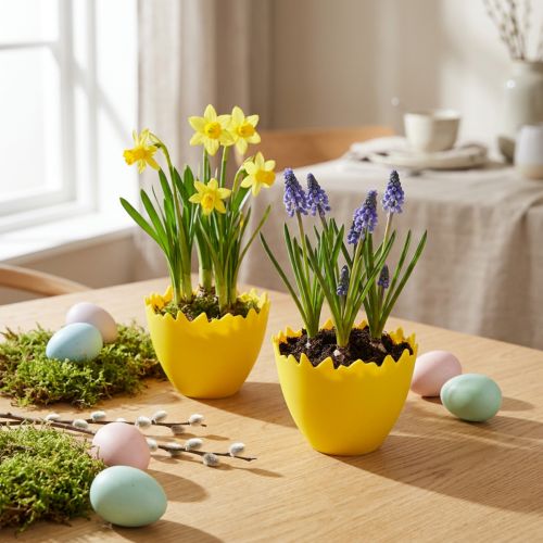 Kieliszki do jajek Ø17cm 20 szt. żółte | Floristik24.pl