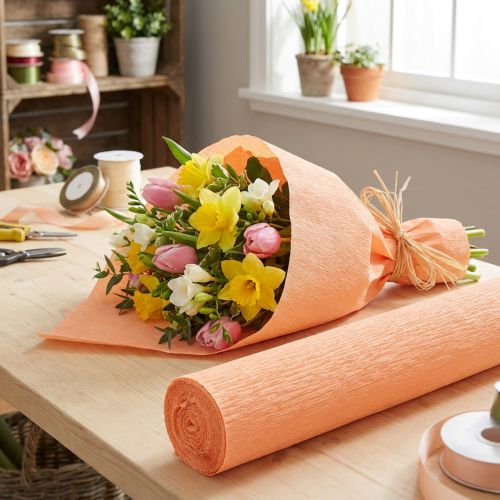 Florystyczna bibuła łososiowa 50x250cm | Floristik24.pl