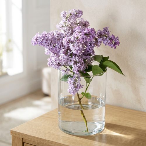 Wazon szklany przezroczysty cylindryczny Ø12cm H20cm | Floristik24.pl