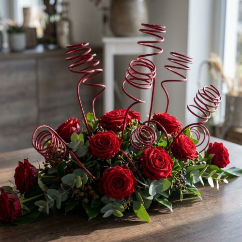 Cane Coil Wine Red 25 szt. | Floristik24.pl