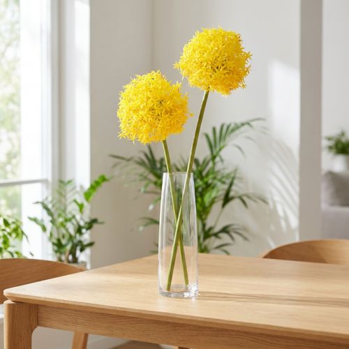 Allium Yellow Flower Sztuczna cebula 80cm Ø14,5cm 2szt | Floristik24.pl