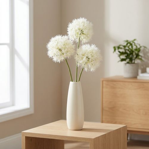 Sztuczny kwiat Allium, delikatny wzór do użytku wewnątrz, 68 cm | Floristik24.pl