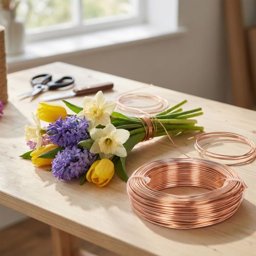Produkt Drut aluminiowy w rolce do rękodzieła i florystyki, 60m, 500g