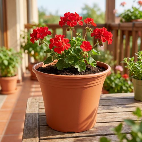 Doniczka „Irys” terakota plastikowa Ø19cm W16cm 1 szt | Floristik24.pl