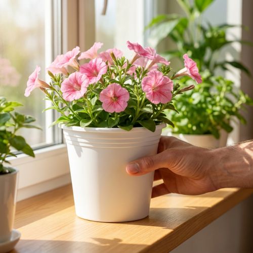 Produkt Doniczka plastikowa „Irys” biała Ø19cm W16cm 1 szt