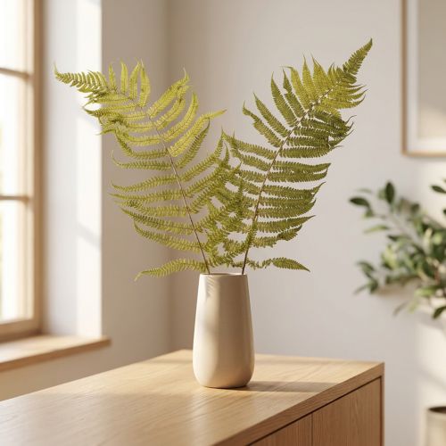 Produkt Suszona i konserwowana paproć. Idealna do naturalnej dekoracji domu. 80 cm