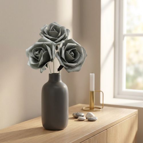 Produkt Pianka Różana Szara Ø15cm 4 szt
