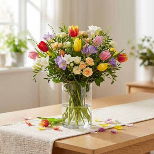 Okrągły szklany wazon, cylinder z przezroczystego szkła Ø9cm W15,5cm | Floristik24.pl