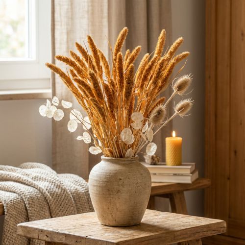 Produkt Suszone kwiaty Setaria Pumila Orange, proso szczeciniaste ozdobne ziarno 72cm 200g