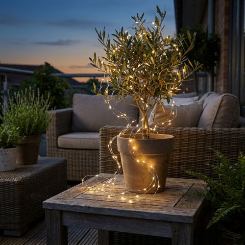 Wróżki LED z drutu Wróżki z timerem na zewnątrz 180 cm | Floristik24.pl