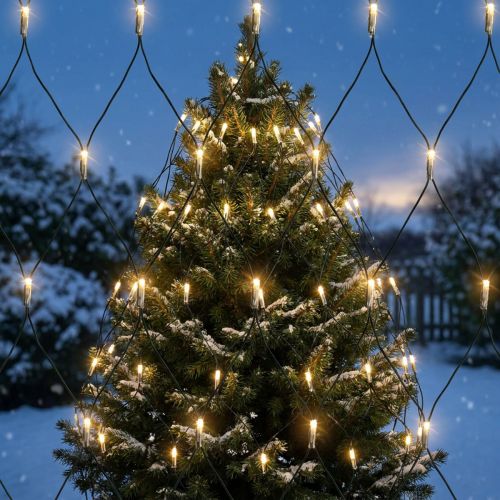 Siatka świetlna LED 180 ciepła biel 2m x 2m do użytku zewnętrznego | Floristik24.pl