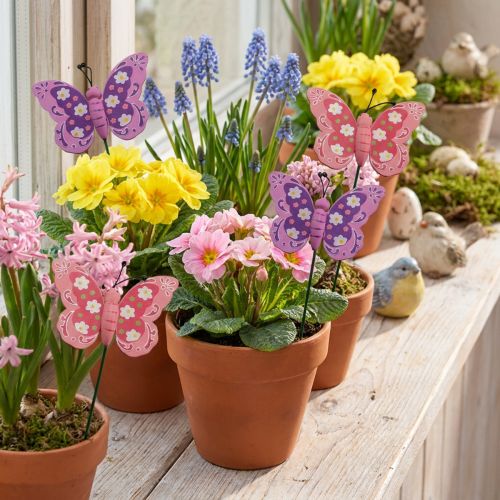 Motyl na patyczku 8cm 18 szt | Floristik24.pl