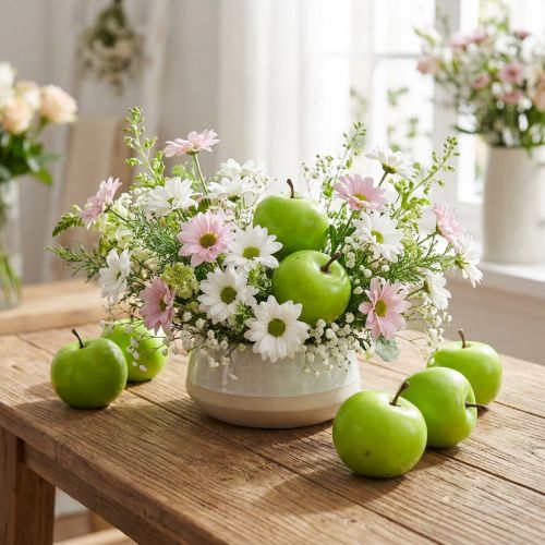Mini sztuczne jabłko zielone Ø4cm 24 szt | Floristik24.pl