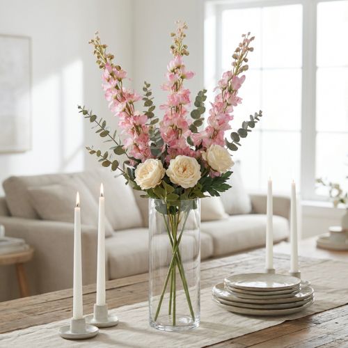 Produkt Delphinium delphinium sztuczny róż 82cm 3szt