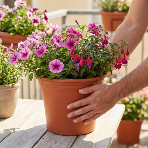 Doniczka „Irys” terakota plastikowa Ø29cm W24cm 1 szt | Floristik24.pl