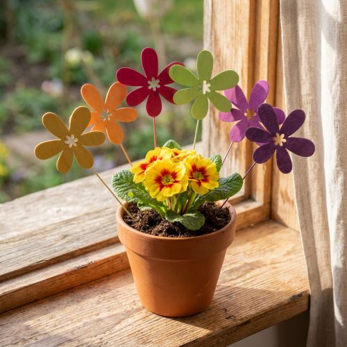 Ozdoba wiosenna korki kwiatowe kwiat drewna 30,5cm 18 szt | Floristik24.pl