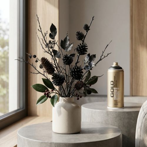 Czarna farba w sprayu Montana