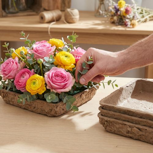 Oasis Biolit Basic Florystyczna Gąbka 13x13x2 cm 12-częściowy Zestaw Dekoracji Kwiatowych DIY | Floristik24.pl