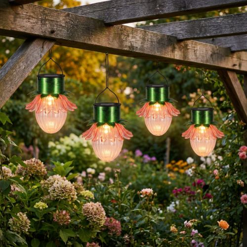 Produkt Lampa wisząca LED Solar Flower Ø11,5 cm, 4 szt.