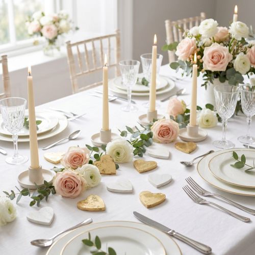 Drewniane serce w woreczku 2cm - 4cm 24 szt | Floristik24.pl