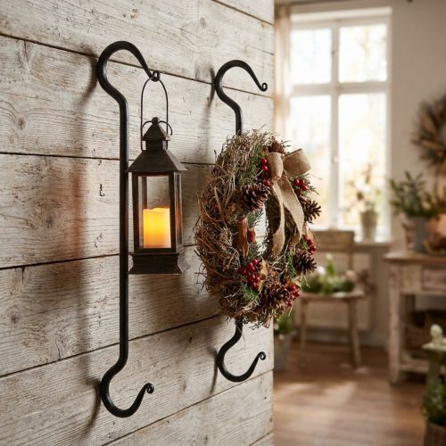Produkt Hak dekoracyjny z metalu w kolorze czarnym haczyk metalowy dł. 40cm 2szt