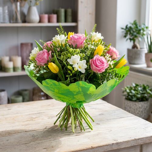 Rondella Cuffs Ø38cm Green 50szt | Floristik24.pl