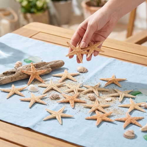 Produkt Rozgwiazda naturalna dekoracja naturalne kolory morskie Ø6,5–8cm 100 szt