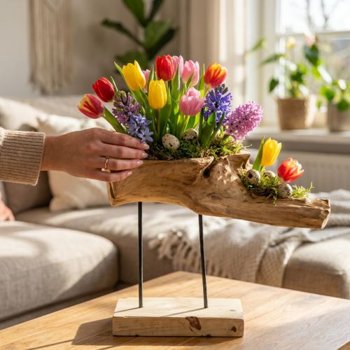 Misa na korzeń na stojaku natura H38cm | Floristik24.pl