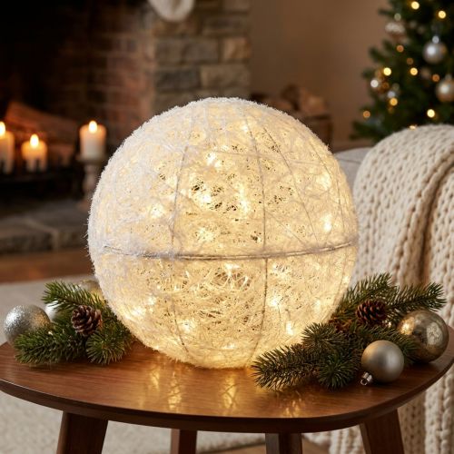Produkt Deco Ball Wire Ball Deco Ball Białe dwie połówki Ø40cm