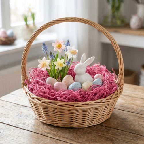Morwa Bawełna Różowa 150g Dekoracja Rafia Naturalna | Floristik24.pl