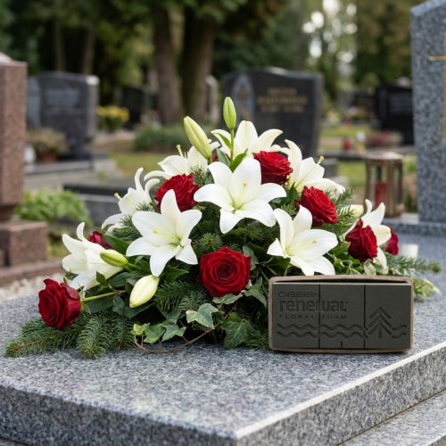 Produkt Gąbka florystyczna 1/1 kostka OASIS® Renewal® Gąbka florystyczna Biolit® 24 cm 2 szt.